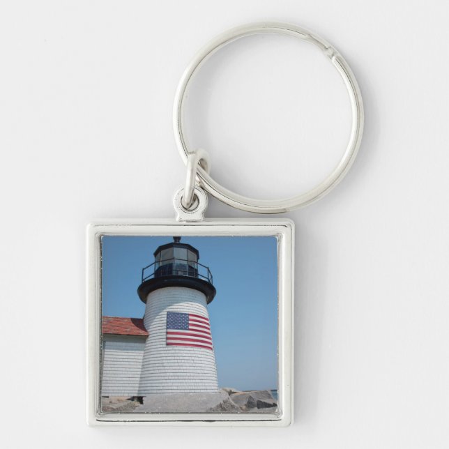 USA, Massachusetts, Nantucket. Brant Point Keychain (Front)