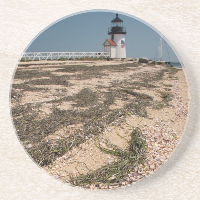 USA, Massachusetts, Nantucket. Shell Drink Coaster (Front)