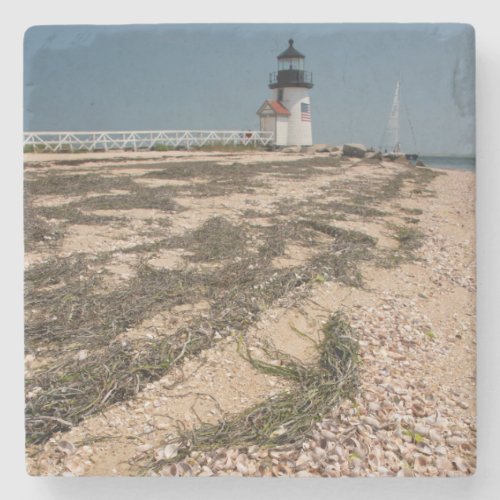 USA Massachusetts Nantucket Shell Stone Coaster