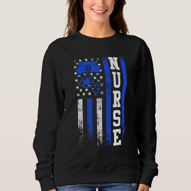 USA medical care doctor nurse 1 Sweatshirt (Front)