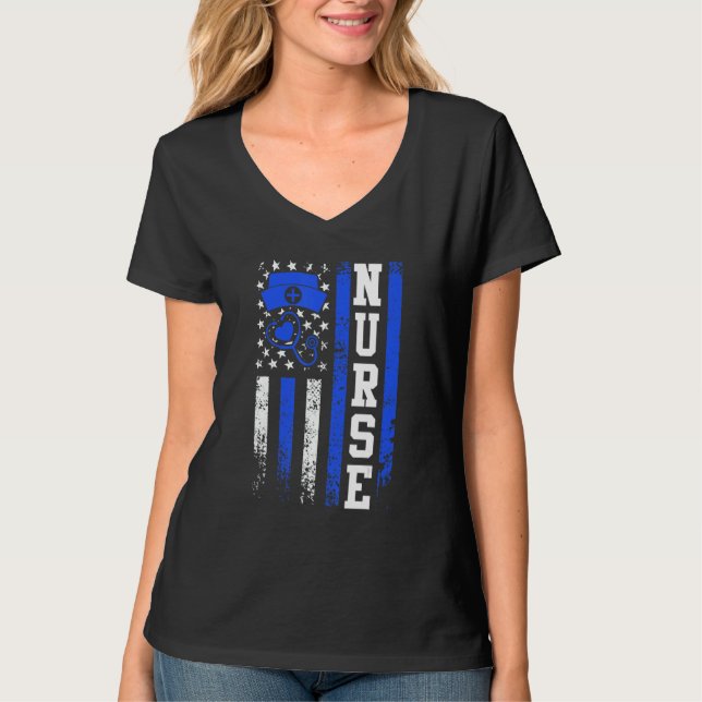 USA medical care doctor nurse 1 T-Shirt (Front)