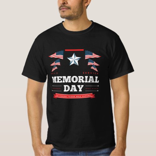 usa memorial day illustration T_Shirt