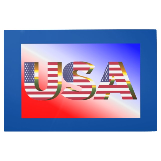 USA METAL PRINT (Front)