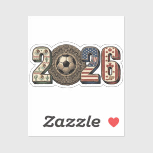 USA Mexico Canada 2026 Soccer Cultural Icons Sticker