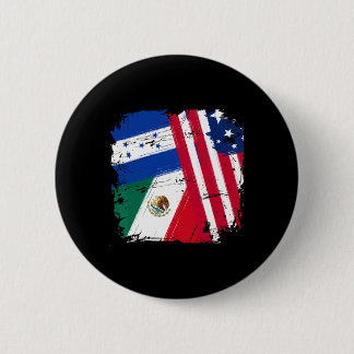 Usa Mexico Honduras Flags Button