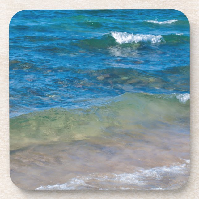 USA, Michigan. Clear Waters Of Lake Superior Beverage Coaster (Front)
