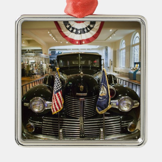 USA, Michigan, Dearborn: The Henry Ford Museum, Metal Ornament (Front)