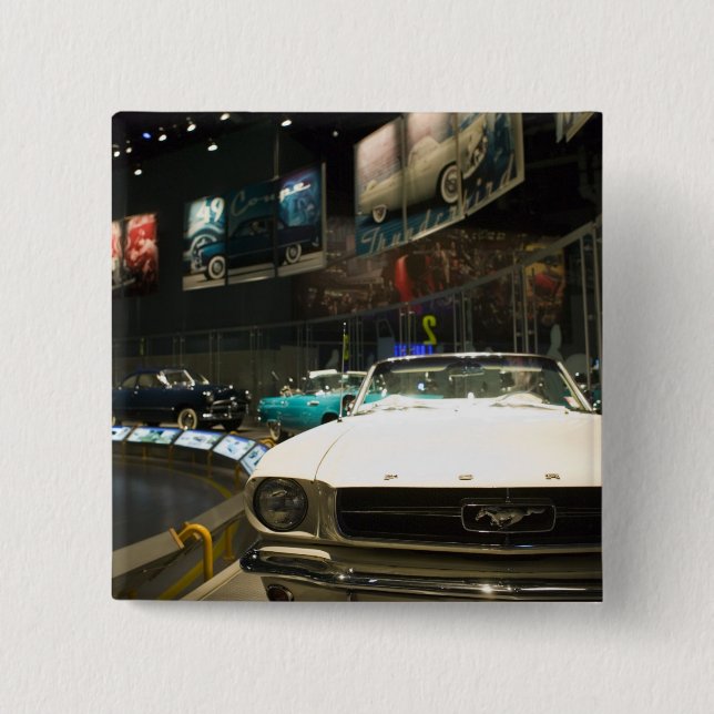 USA, Michigan, Detroit: Ford Rouge Factory Tour, Button (Front)