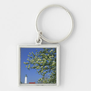 USA, Michigan, East Tawas. Tawas Lighthouse with Keychain