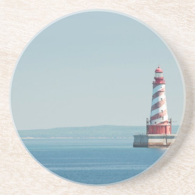 USA, Michigan, Great Lakes, Lake Michigan Drink Coaster (Front)