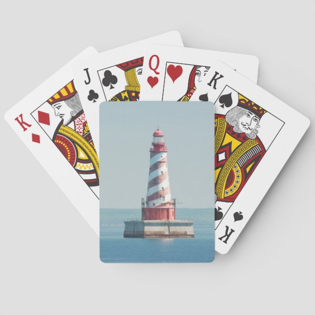 USA, Michigan, Great Lakes, Lake Michigan Poker Cards (Back)