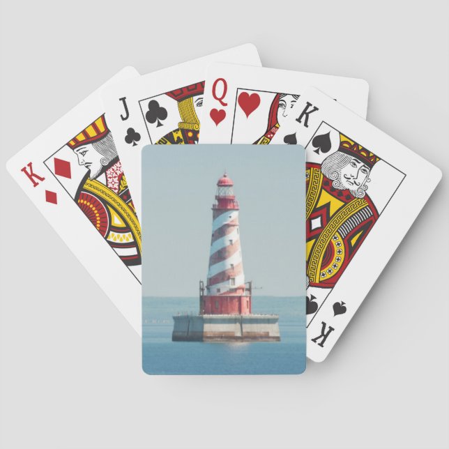 USA, Michigan, Great Lakes, Lake Michigan Poker Cards (Back)
