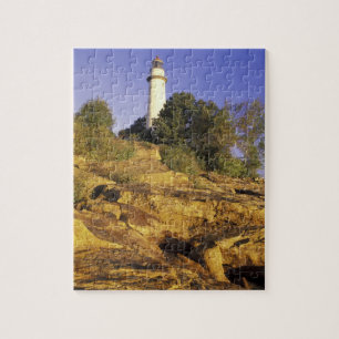 USA, Michigan, Lake Huron. Pointe Aux Barques Jigsaw Puzzle