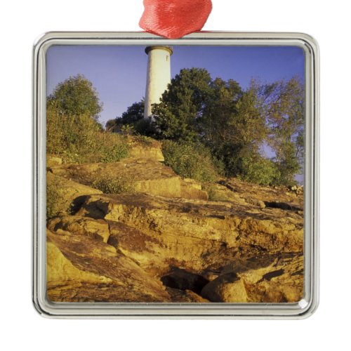 USA, Michigan, Lake Huron. Pointe Aux Barques Metal Ornament