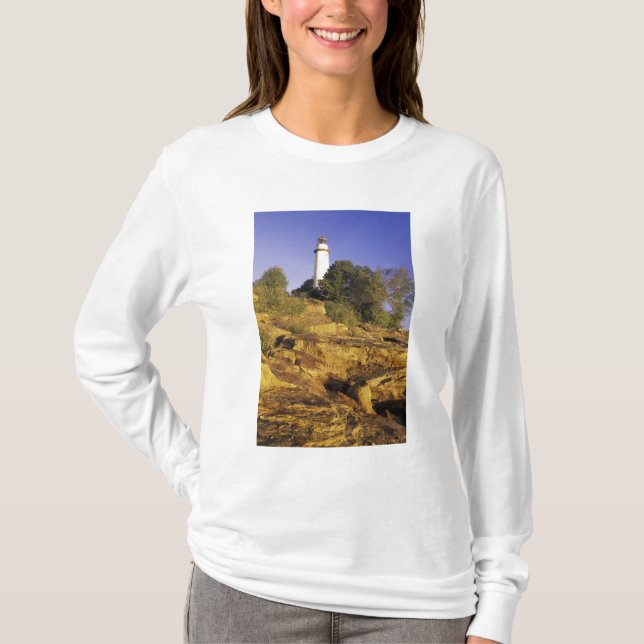 USA, Michigan, Lake Huron. Pointe Aux Barques T-Shirt (Front)