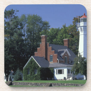 USA, Michigan, Lake Huron. Port Sanilac Drink Coaster