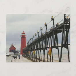 USA, Michigan, Lake Michigan Shore, Grand Haven: Postcard
