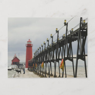 USA, Michigan, Lake Michigan Shore, Grand Haven: Postcard