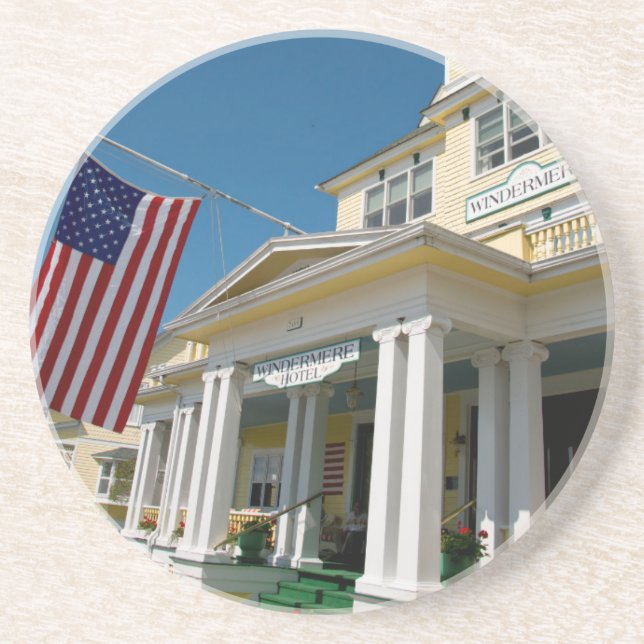 USA, Michigan, Mackinac Island Sandstone Coaster (Front)