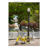 USA, Michigan, Mackinac Island. Yellow Bike (Front)