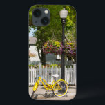 USA, Michigan, Mackinac Island. Yellow Bike iPhone 13 Case<br><div class="desc">Cindy Miller Hopkins / DanitaDelimont.com USA,  North America,  Michigan</div>