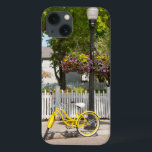 USA, Michigan, Mackinac Island. Yellow Bike iPhone 13 Case<br><div class="desc">Cindy Miller Hopkins / DanitaDelimont.com USA,  North America,  Michigan</div>