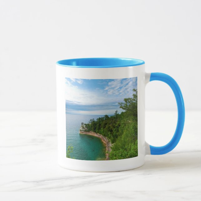 USA, Michigan. Miner's Castle Rock Formation 3 Mug (Right)