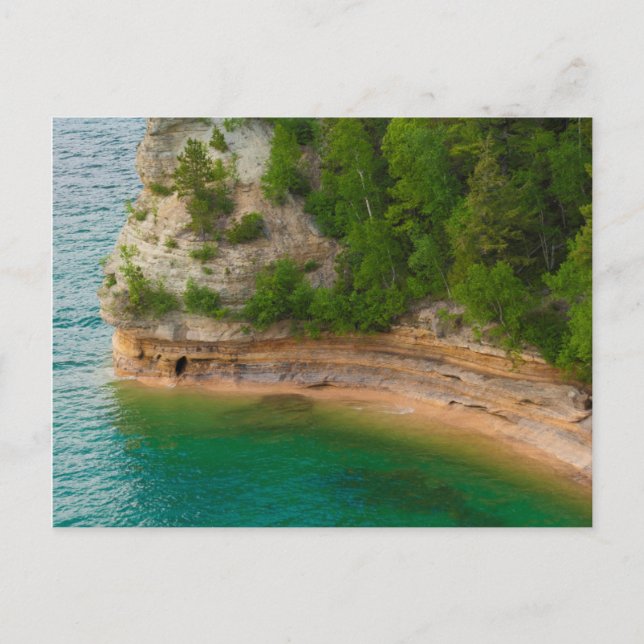 USA, Michigan. Miner's Castle Rock Formation Postcard (Front)