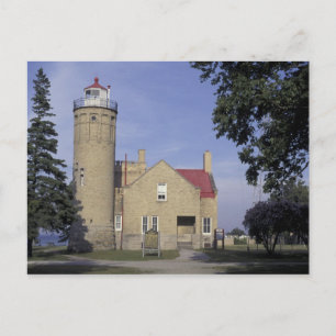 USA, Michigan Old Mackinac Point Lighthouse Postcard
