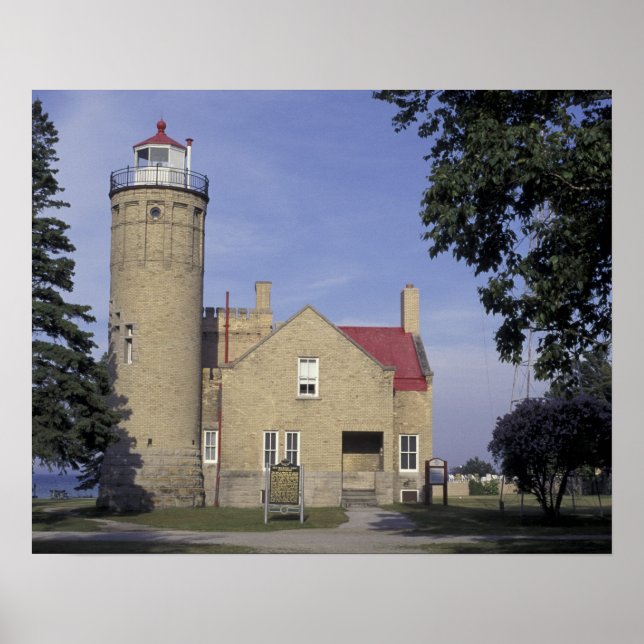 USA, Michigan Old Mackinac Point Lighthouse Poster (Front)