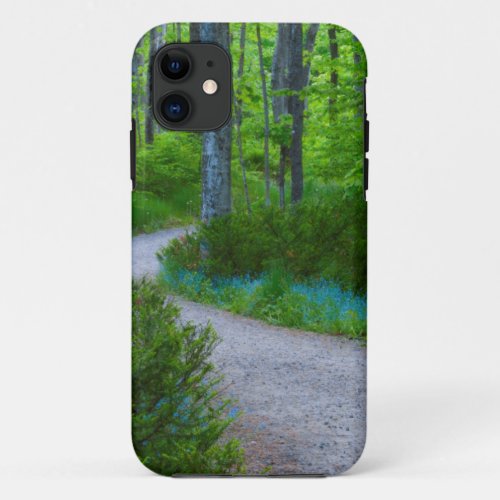 USA Michigan Path Thru The Woods iPhone 11 Case