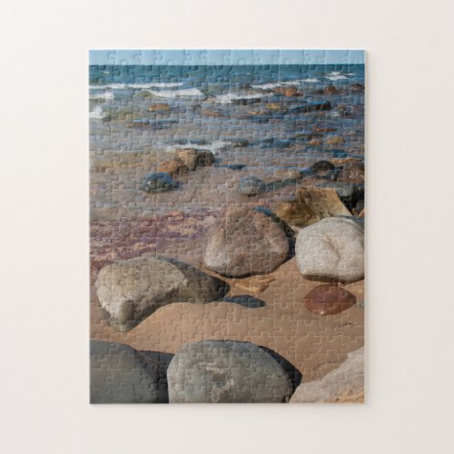 USA Michigan Rounded Boulders On 12 Mile Jigsaw Puzzle