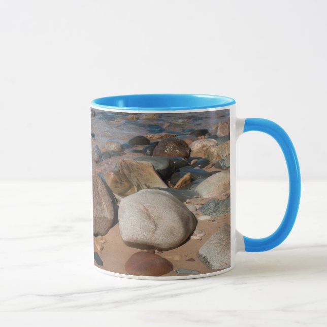 USA, Michigan. Rounded Boulders On 12 Mile Mug (Right)