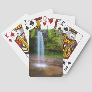 USA, Michigan. Scott's Falls In Upper Michigan Poker Cards