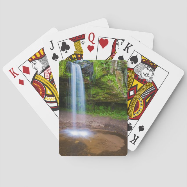 USA, Michigan. Scott's Falls In Upper Michigan Poker Cards (Back)