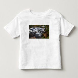 USA, Michigan, Upper Peninsula. Bond Falls and Toddler T-shirt