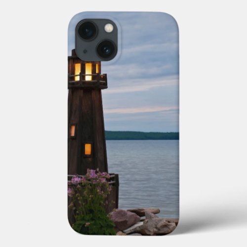 USA Michigan Yard Decoration Lighthouse iPhone 13 Case