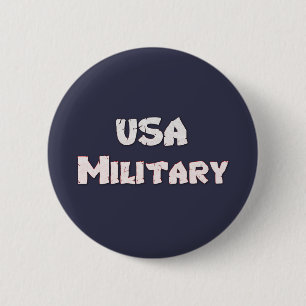 USA Military American Button