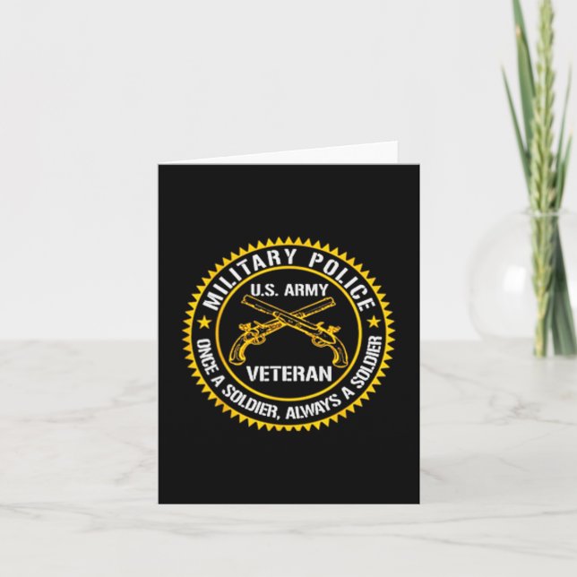Usa Military Lice Corps Veterans Day Patriotic Dad Card (Front)