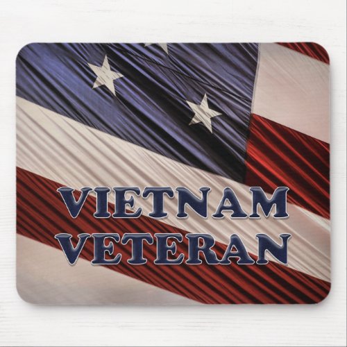 USA Military Patriotic Flag Vietnam Veteran Mouse Pad