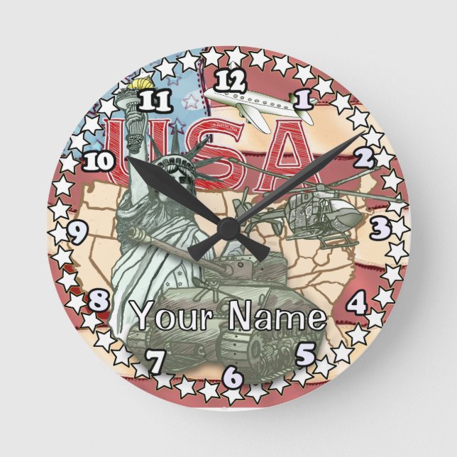 USA  Military  Round Clock (Front)