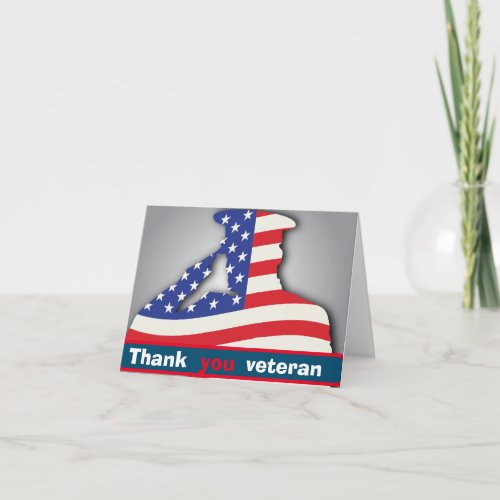 USA military thank you veteransveterans day  Card