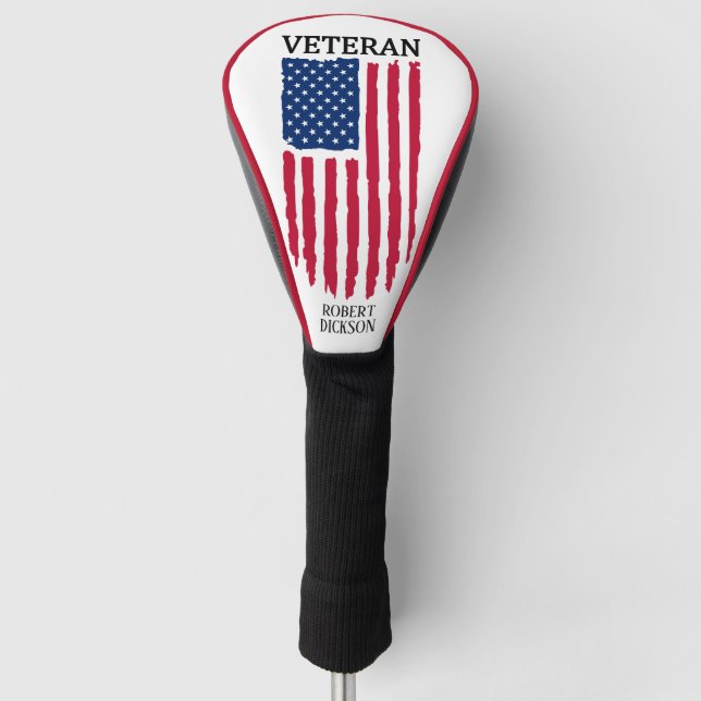 USA Military Veteran Golf Head Cover (Front)