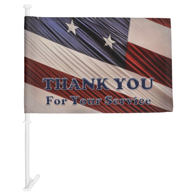 USA Military Veterans Patriotic Flag Thank You (Front)