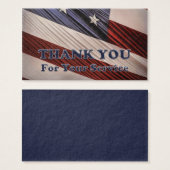 USA Military Veterans Patriotic Flag Thank You (Front & Back)