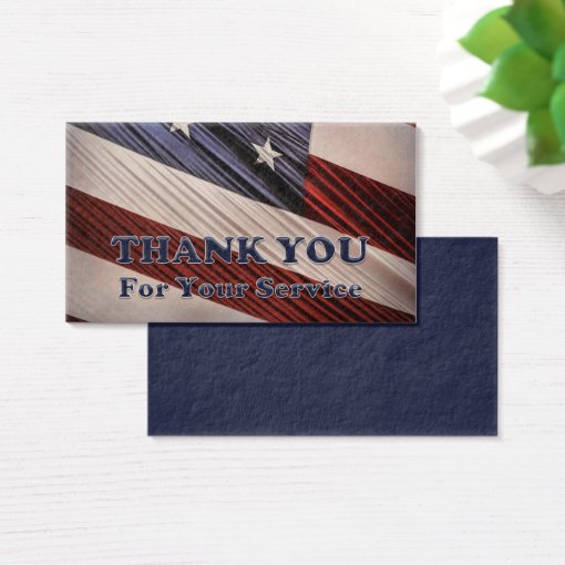 USA Military Veterans Patriotic Flag Thank You | Zazzle