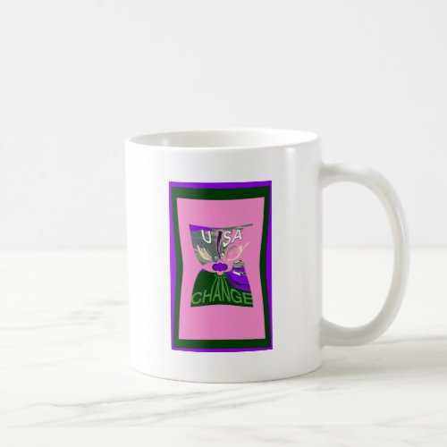 USA Millennial pink change vector Inspirational  Coffee Mug