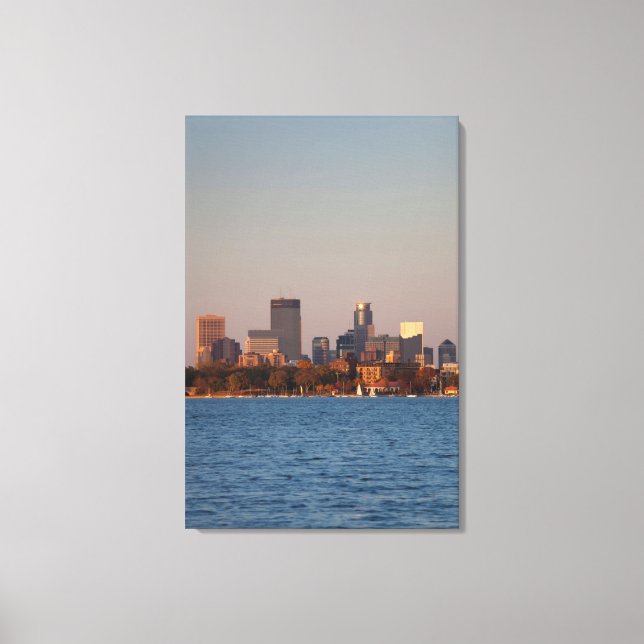 USA, Minnesota, Minneapolis, City Skyline Canvas Print (Front)