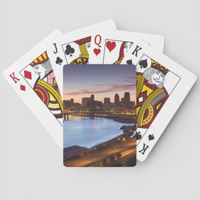 USA, Minnesota, Minneapolis, St. Paul 2 Poker Cards (Back)
