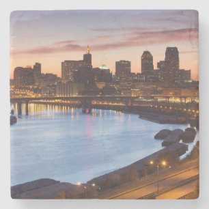 USA, Minnesota, Minneapolis, St. Paul 2 Stone Coaster